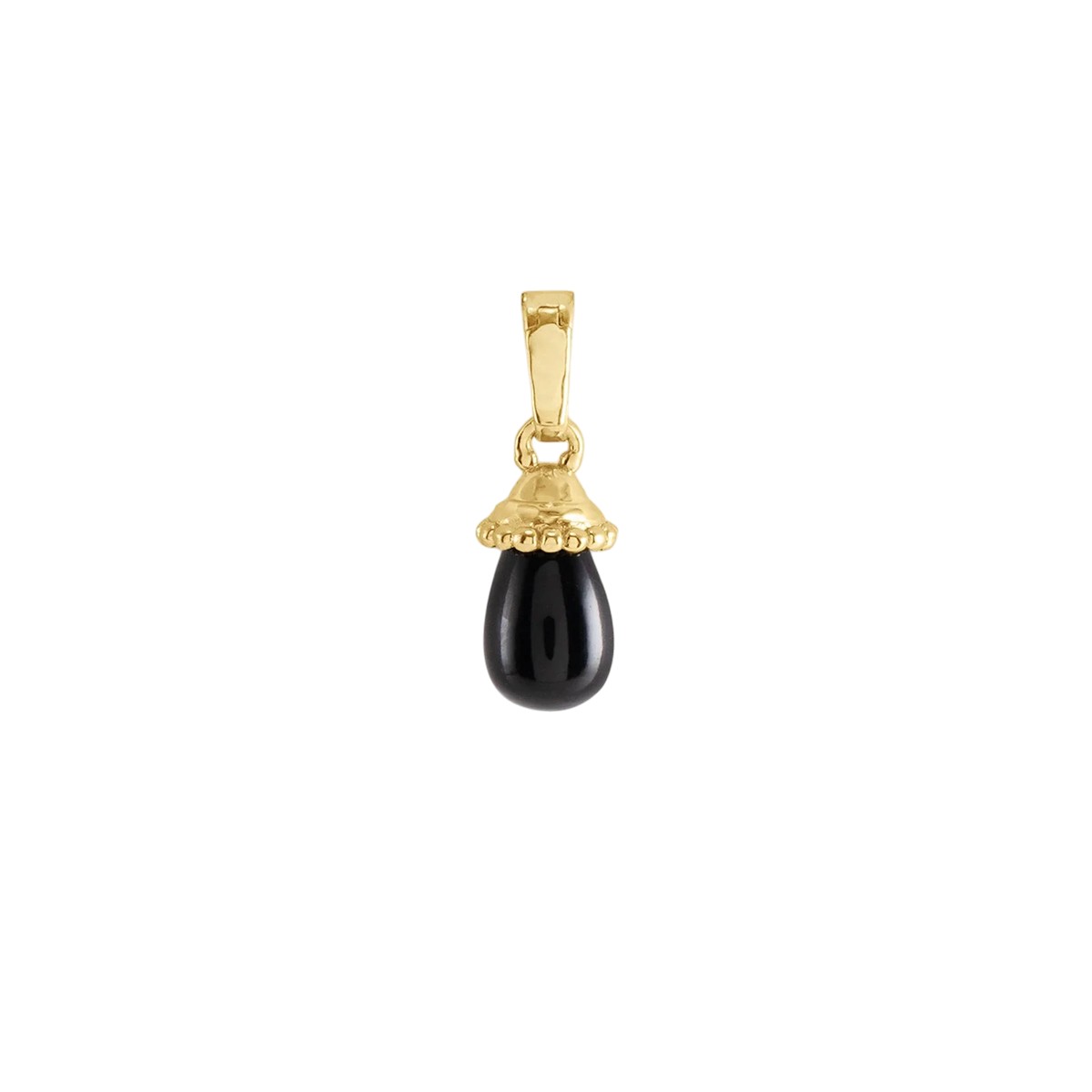 Anabel Aram Forza Stone Drop Charm, Black Onyx