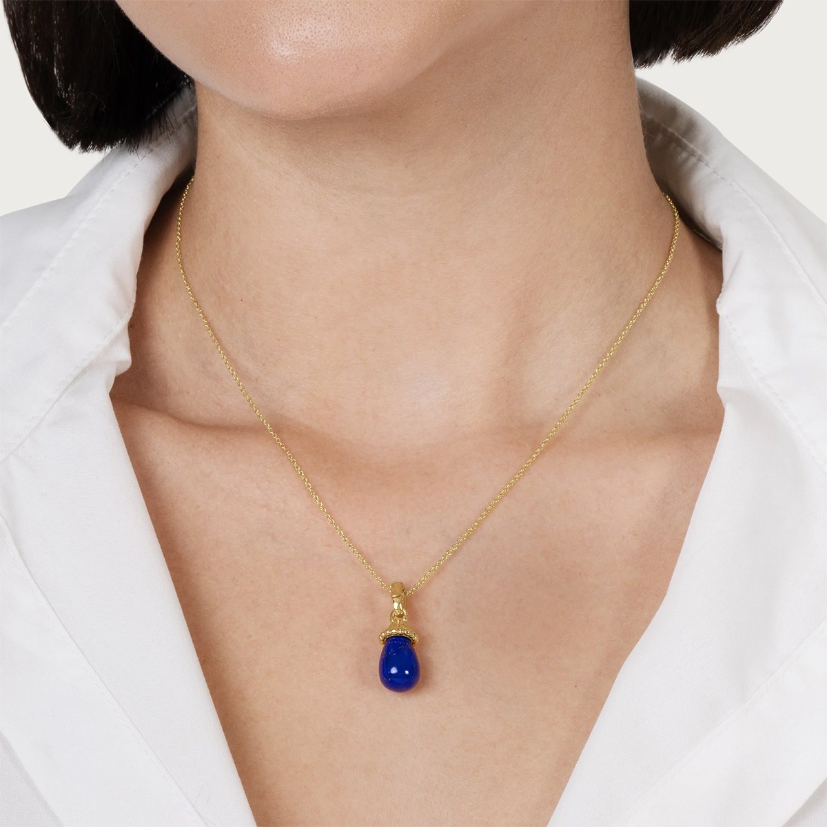 Anabel Aram Forza Stone Drop Charm, Lapis