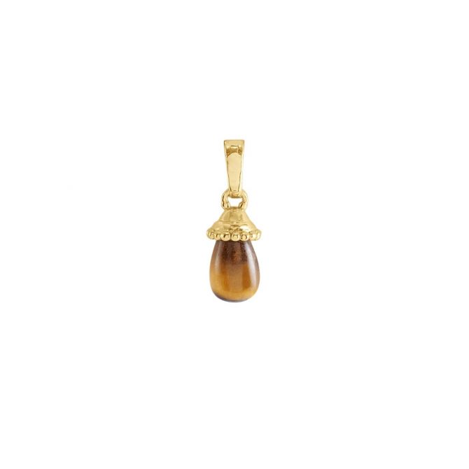 Anabel Aram Forza Stone Drop Charm, Tigers Eye