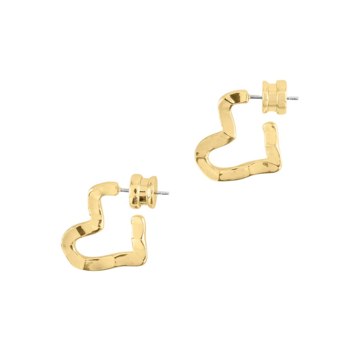 Anabel Aram Heart Hoop Earrings, Small