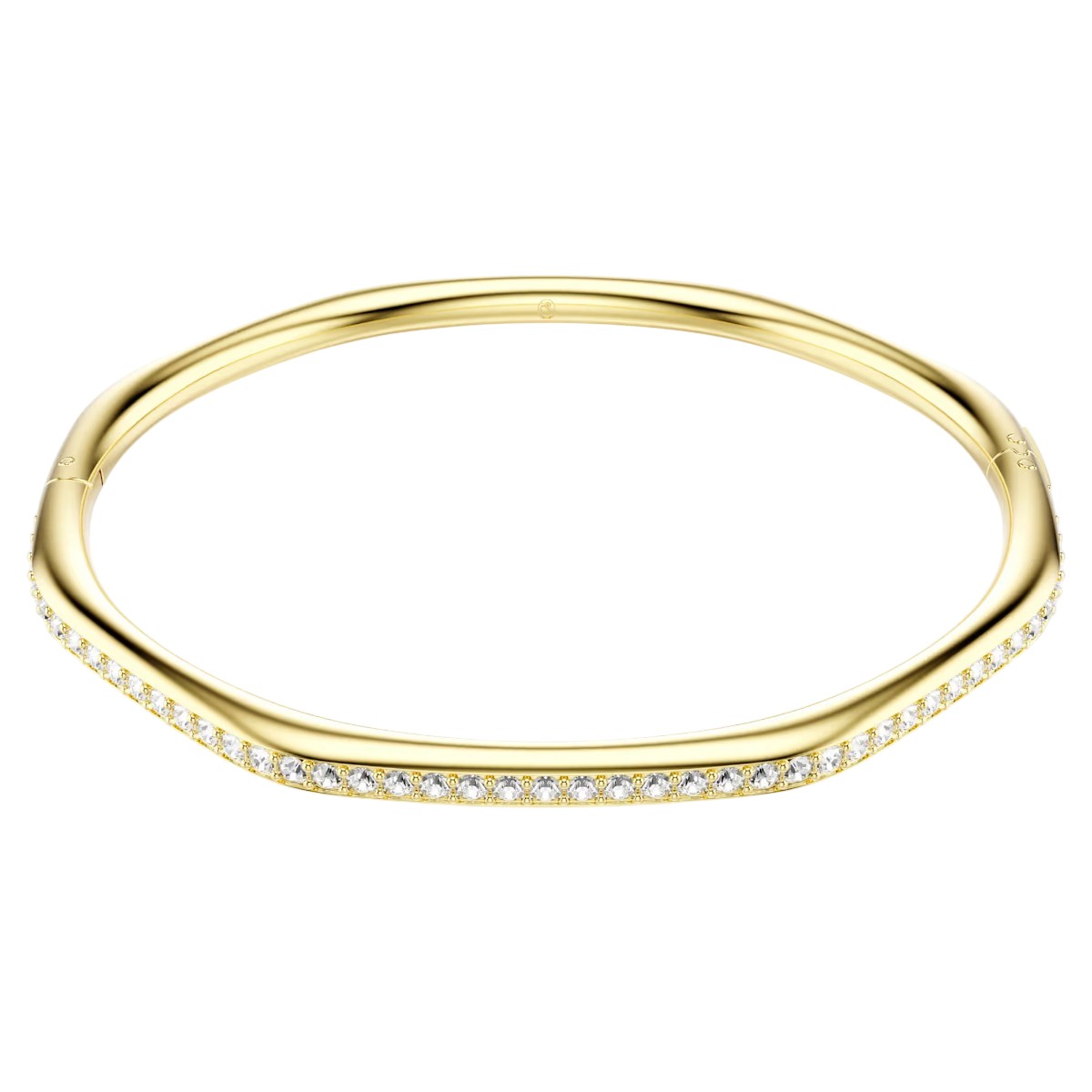 Swarovski Octagon Shape Round Cut Dextera Bangle Bracelet, White in Medium