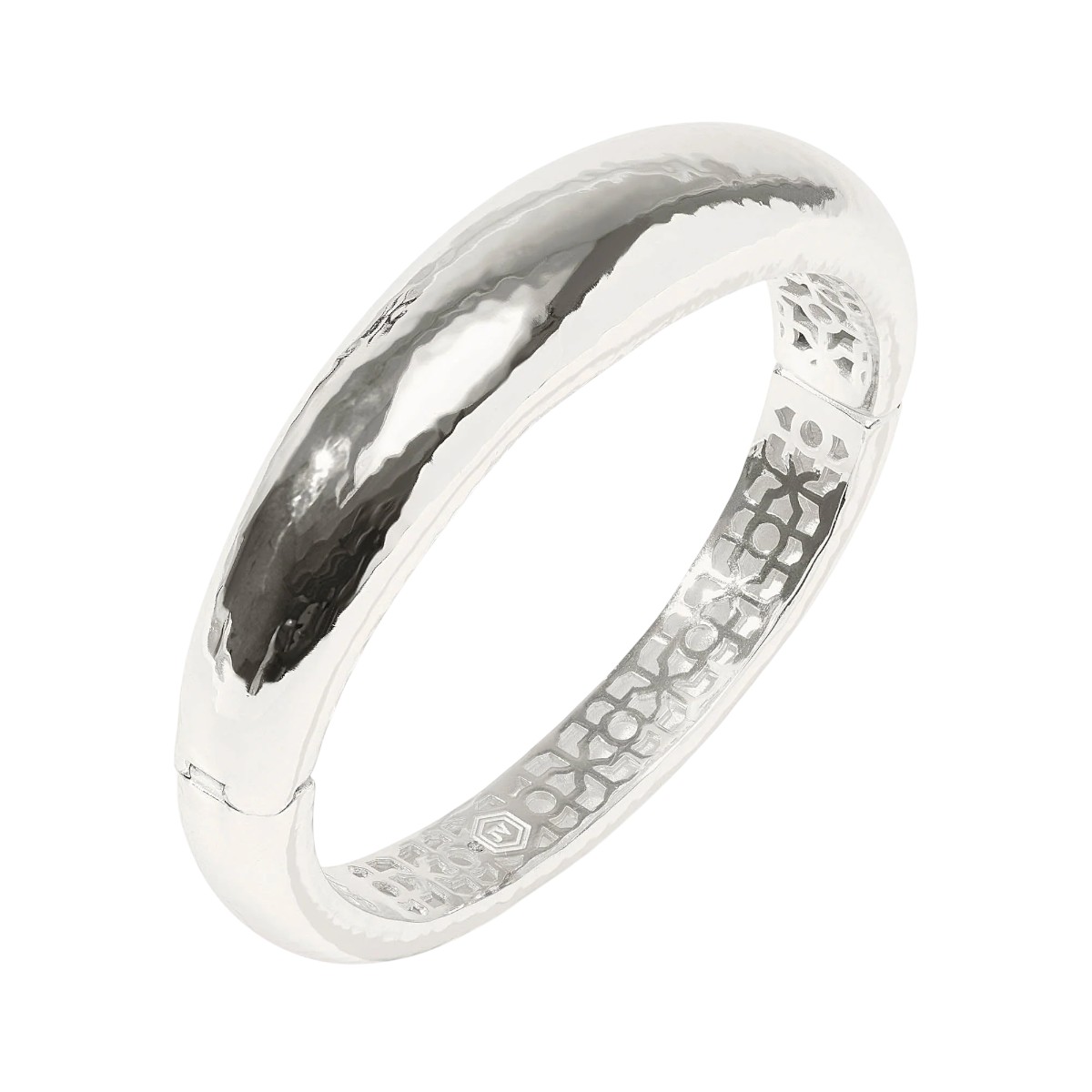 Julie Vos Catalina Demi Hinge Bangle, Silver
