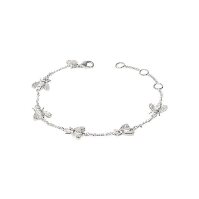 Julie Vos Bee Delicate Bracelet, Silver