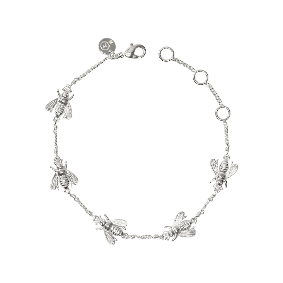 Julie Vos Bee Delicate Bracelet, Silver