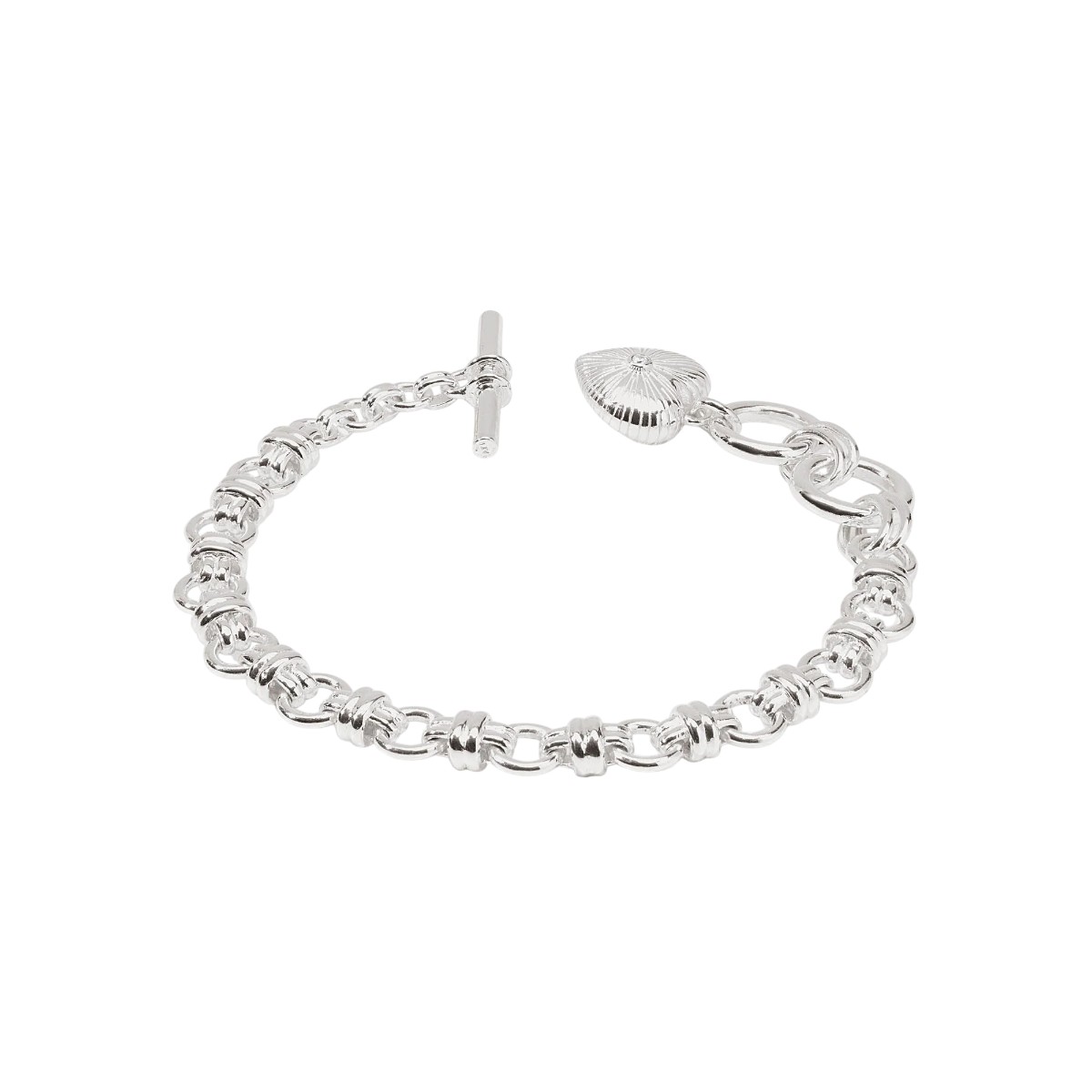 Julie Vos Esme Heart Bracelet, Silver