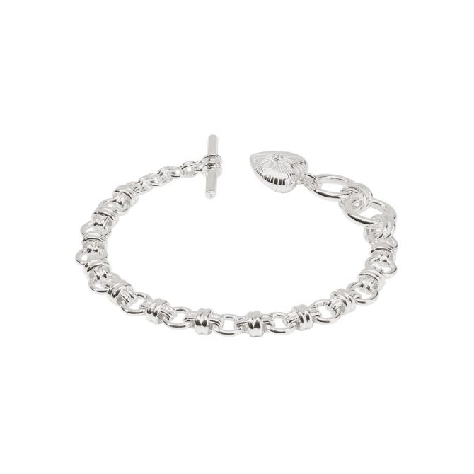 Julie Vos Esme Heart Bracelet, Silver