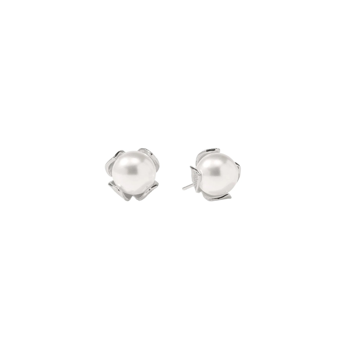 Julie Vos Penelope Stud Earrings, Silver and Small