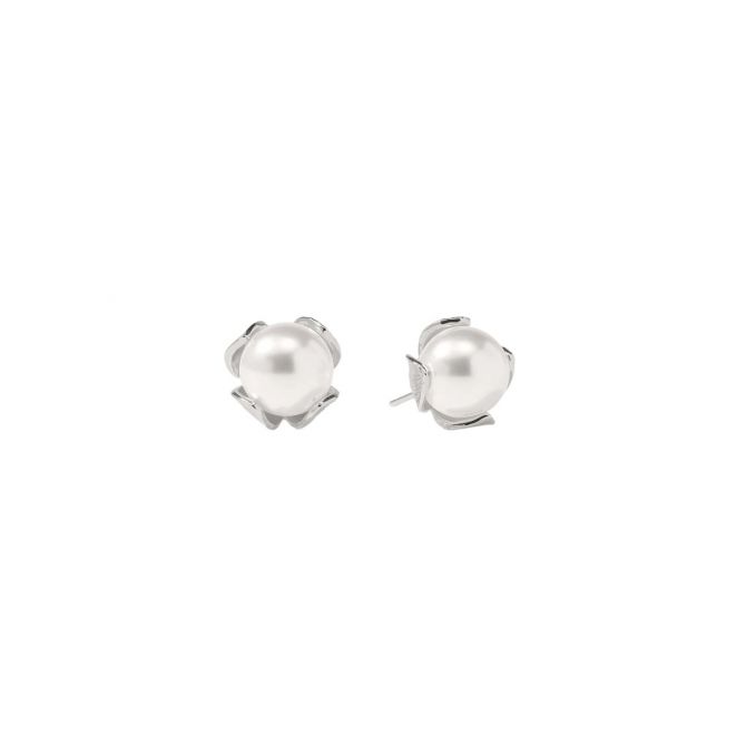 Julie Vos Penelope Stud Earrings, Silver and Small