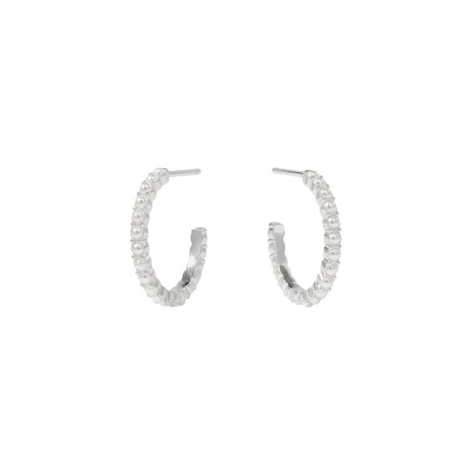 Julie Vos Juliet Hoop Earrings, Silver and Small