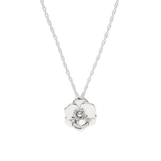 Julie Vos Bloom Delicate Necklace, Silver