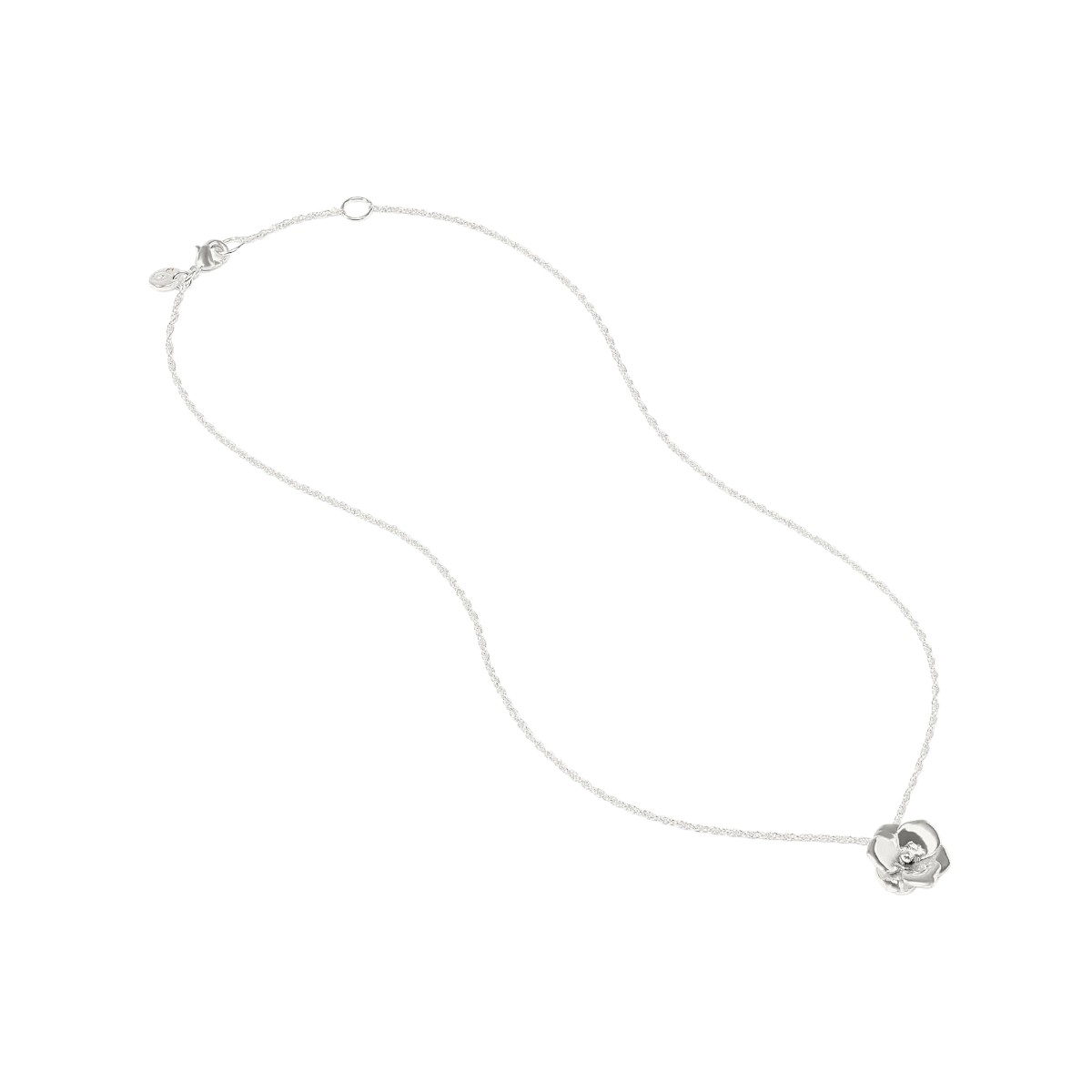 Julie Vos Bloom Delicate Necklace, Silver