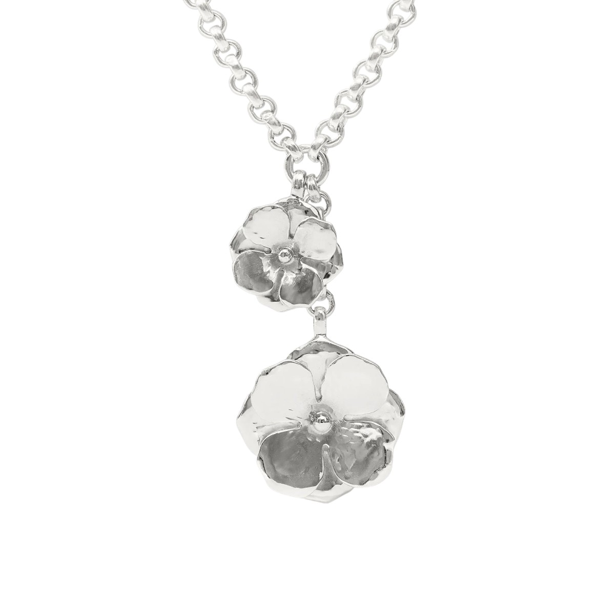Julie Vos Bloom Lariat Necklace, Silver