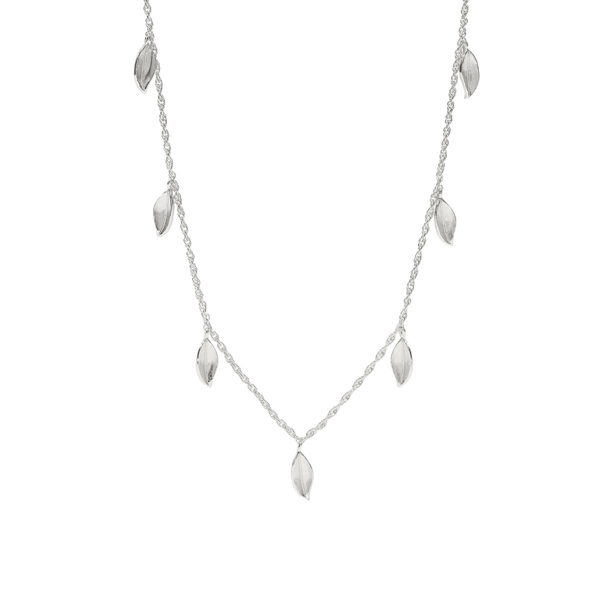 Julie Vos Willow Delicate Charm Necklace, Silver