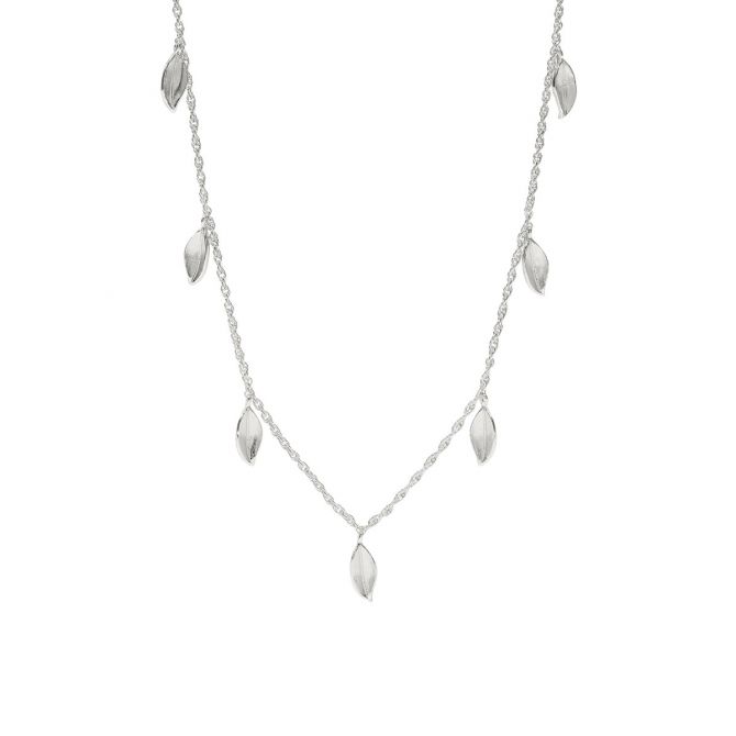 Julie Vos Willow Delicate Charm Necklace, Silver