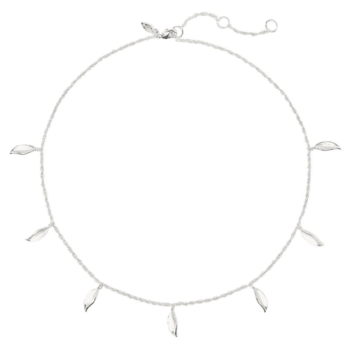 Julie Vos Willow Delicate Charm Necklace, Silver