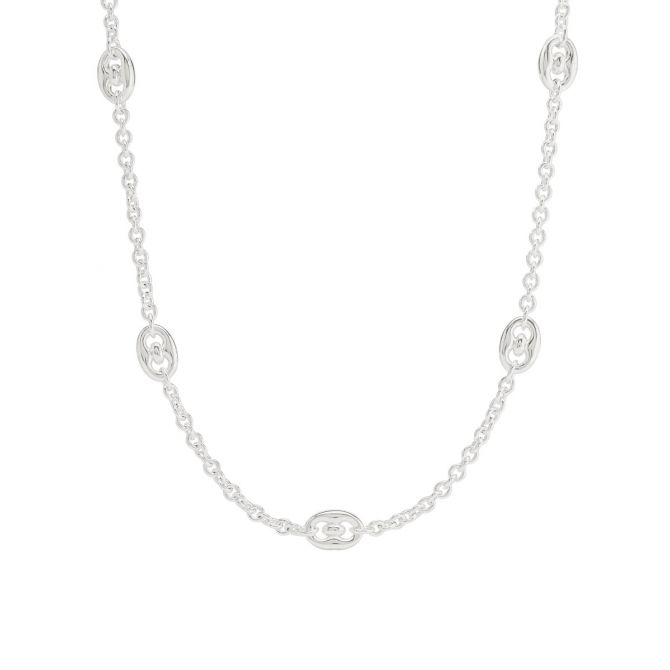 Julie Vos Laguna Station Necklace, Silver
