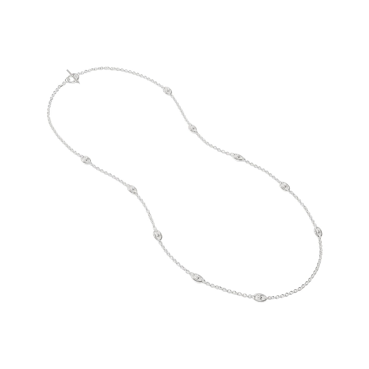 Julie Vos Laguna Station Necklace, Silver