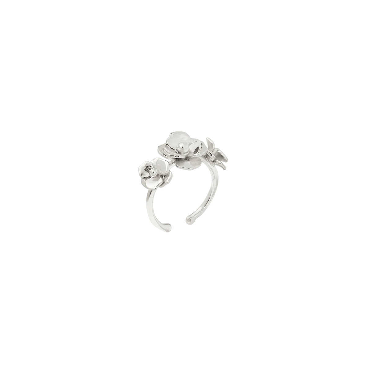 Julie Vos Bloom Ring, Silver