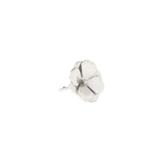 Julie Vos Bloom Statement Ring, Silver