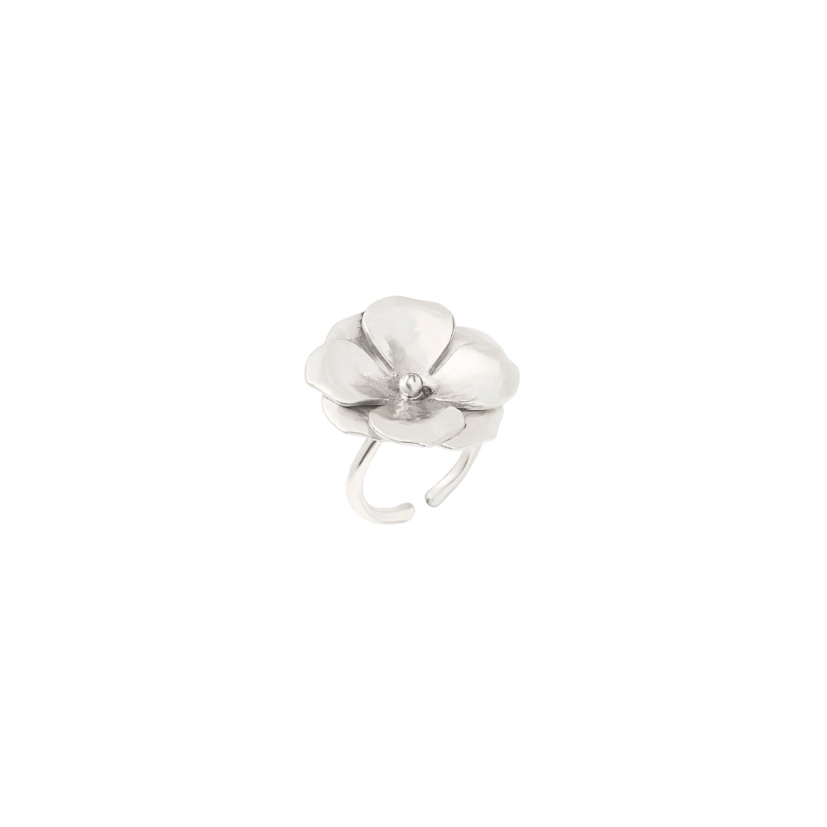 Julie Vos Bloom Statement Ring, Silver