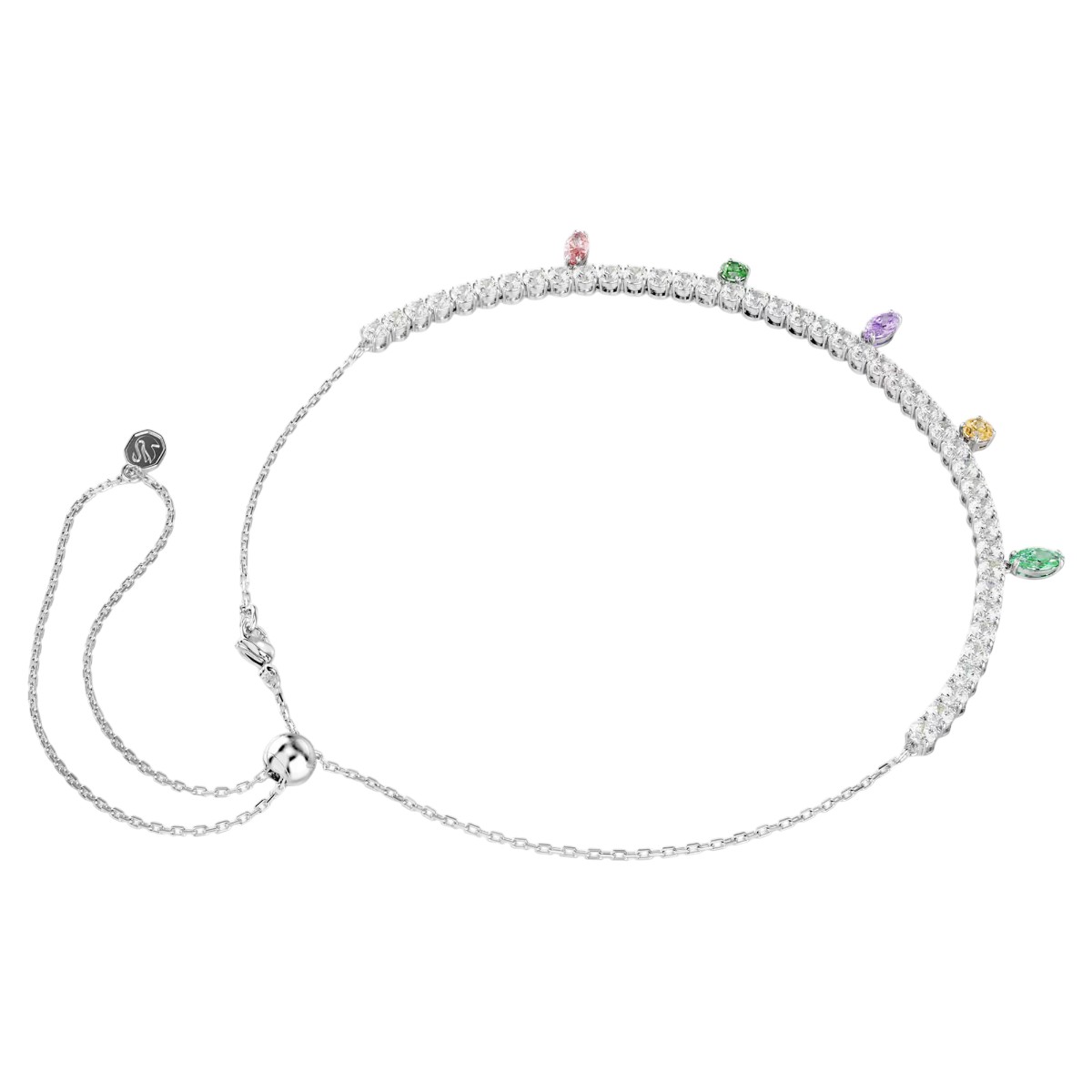 Swarovski Ariana Grande Mixed Cuts Necklace, Multicolor and Rhodium Plated