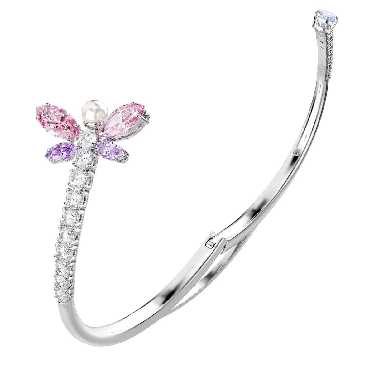 Swarovski Ariana Grande Mixed Cuts Dragonfly Bangle Bracelet, Multicolor in Medium