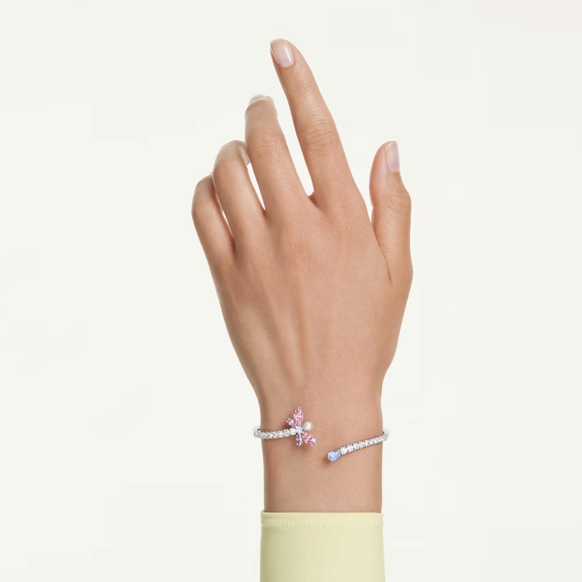 Swarovski Ariana Grande Mixed Cuts Dragonfly Bangle Bracelet, Multicolor in Medium