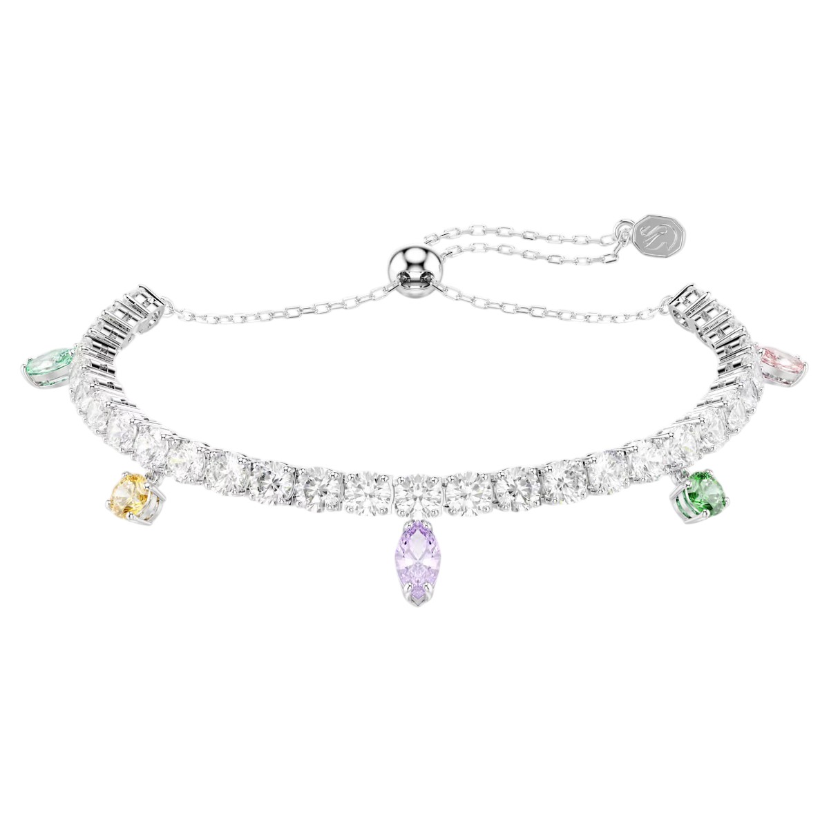 Swarovski Ariana Grande Mixed Cuts Bracelet, Multicolored and Rhodium Plated