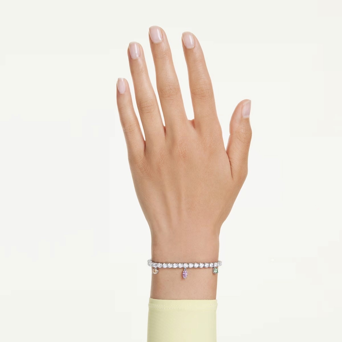 Swarovski Ariana Grande Mixed Cuts Bracelet, Multicolored and Rhodium Plated