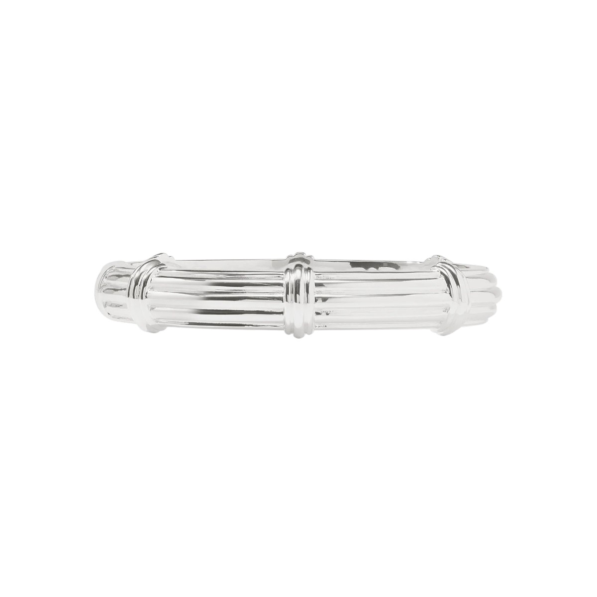 Julie Vos Portofino Demi Hing Bangle Bracelet, Silver