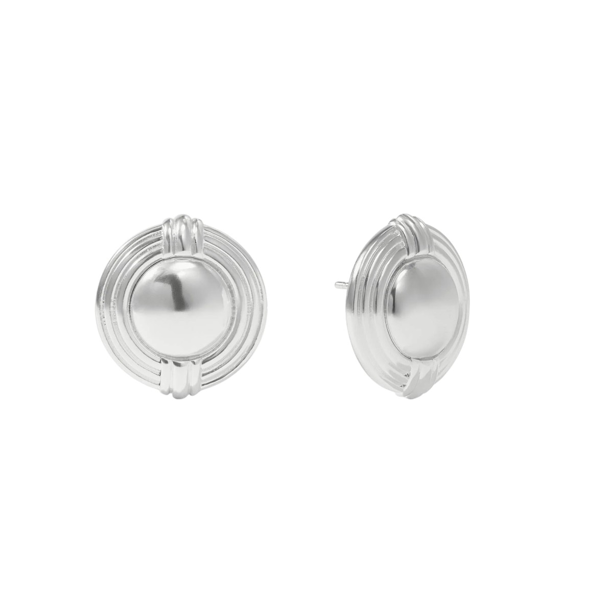 Julie Vos Portofino Statement Stud Earrings, Silver