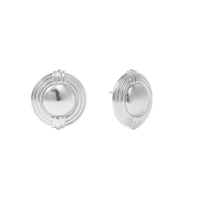Julie Vos Portofino Statement Stud Earrings, Silver