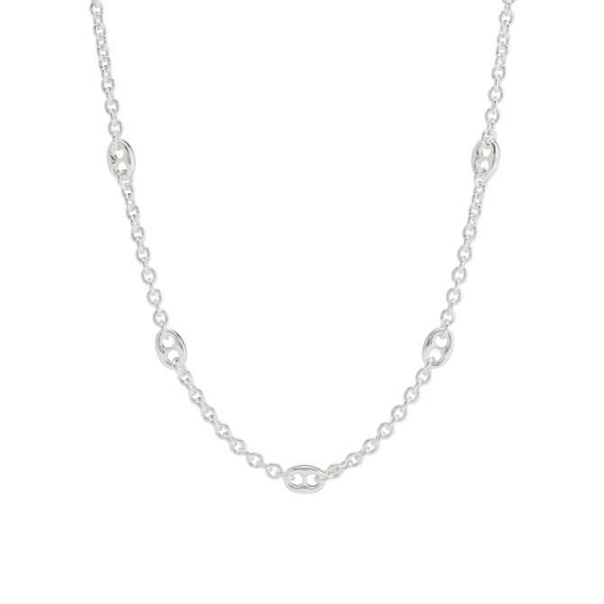 Julie Vos Laguna Delicate Station Necklace, Silver