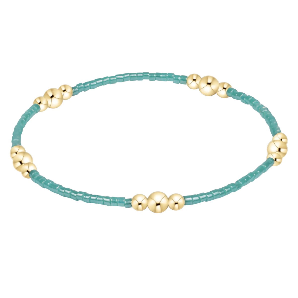 Enewton Hope Purpose Gold and Sea Glass Bracelet, 6.25