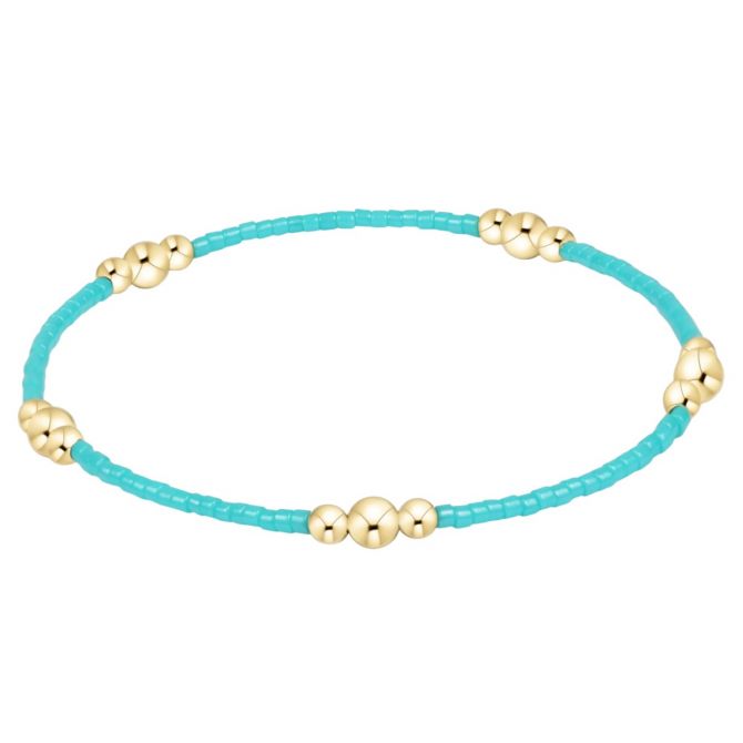 Enewton Hope Purpose Turquoise and Gold Bracelet, 6.25"
