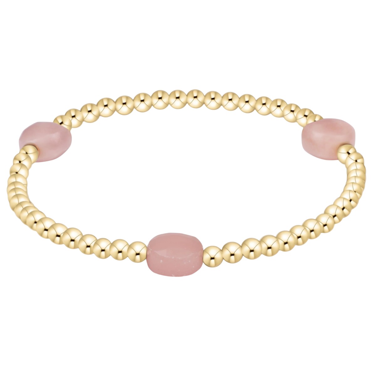 Enewton Admire Pink Opal Gem 3mm Gold Bracelet, 6.25