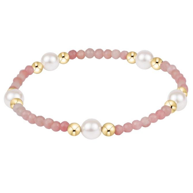 Enewton Purpose Pearl 6mm Pink Opal Gem Bracelet, 6.25"
