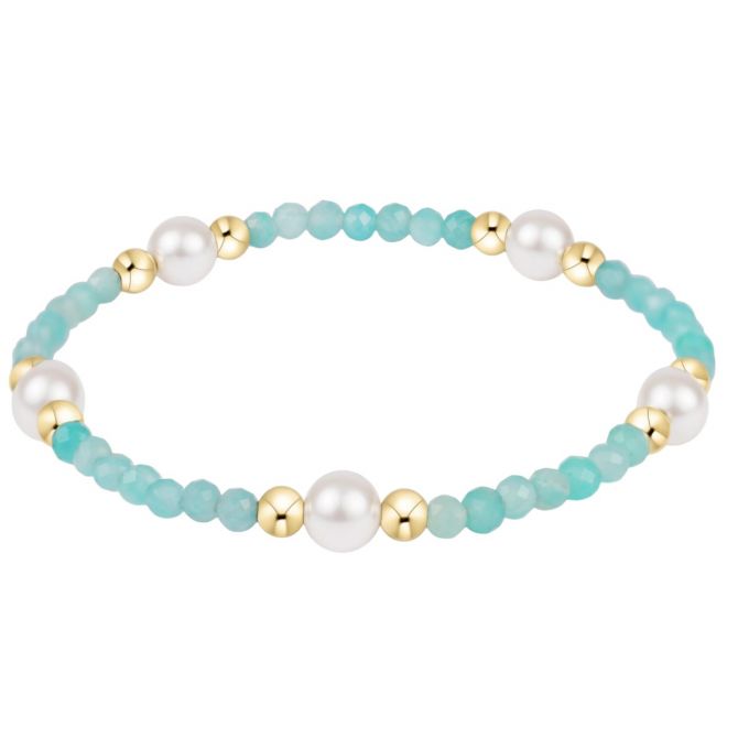 Enewton Purpose Pearl 6mm Amazonite Gem Bracelet, 6.25"