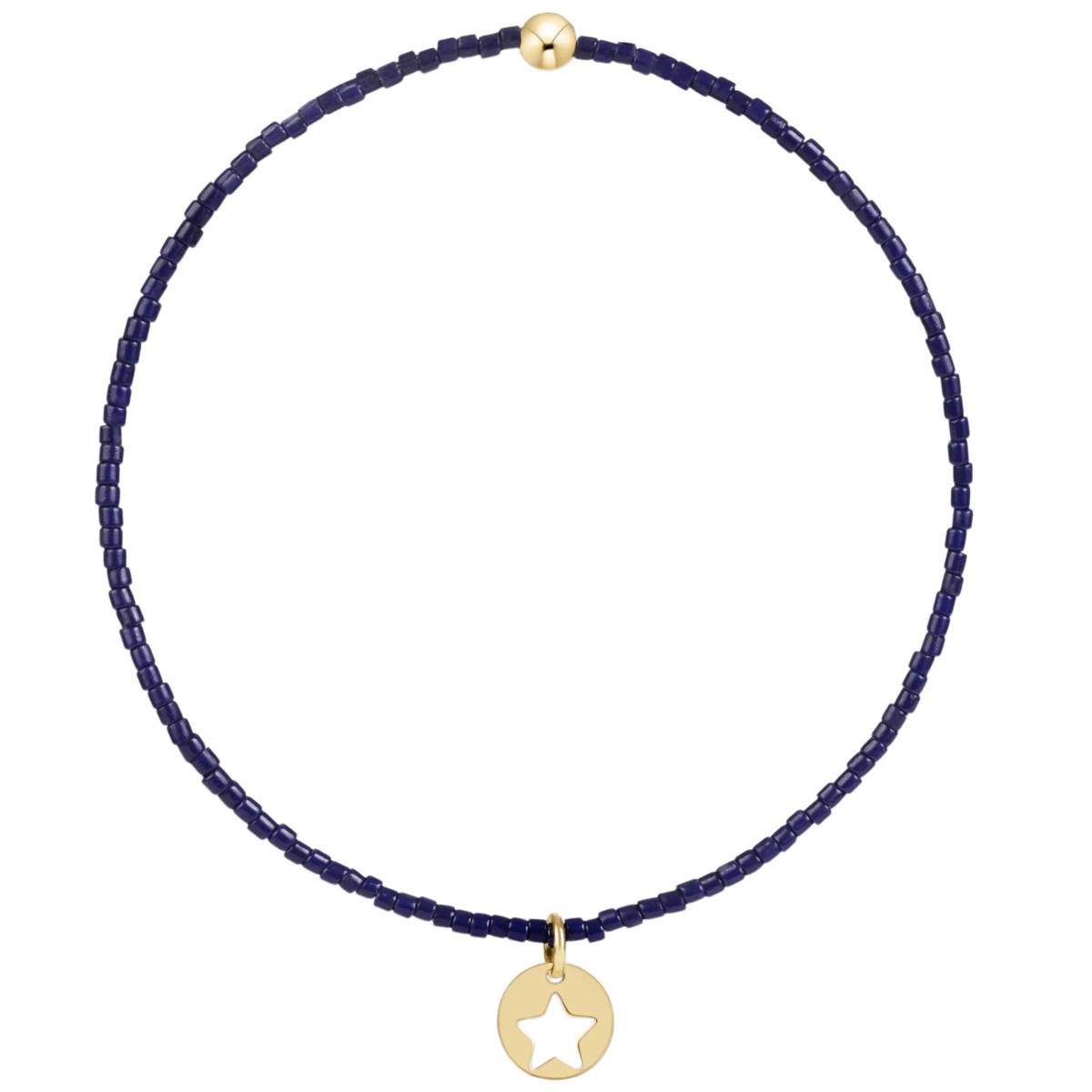 Enewton Hope Classic Bracelet, Navy and Star Small Gold Disc
