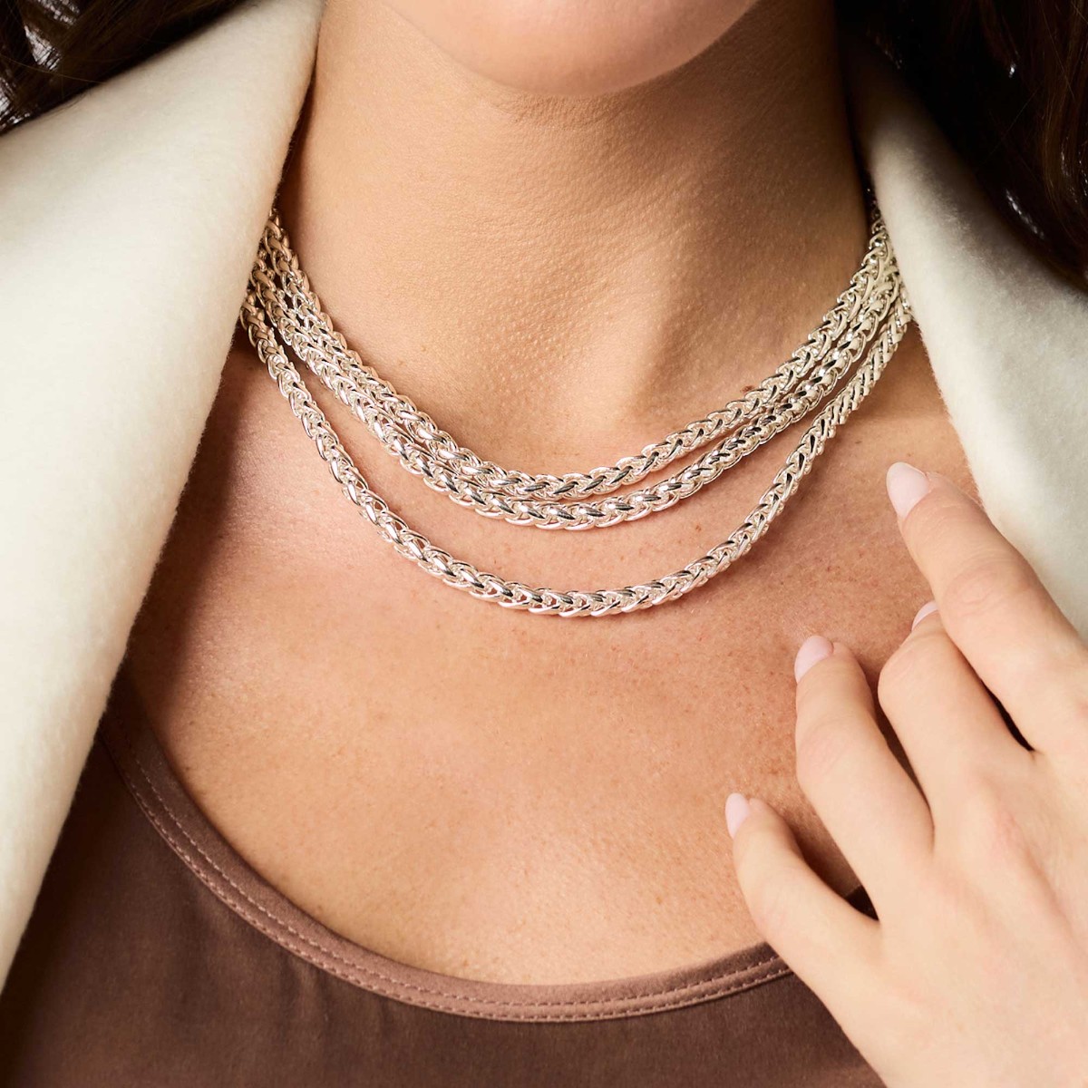 Julie Vos Cobblestone Link Necklace