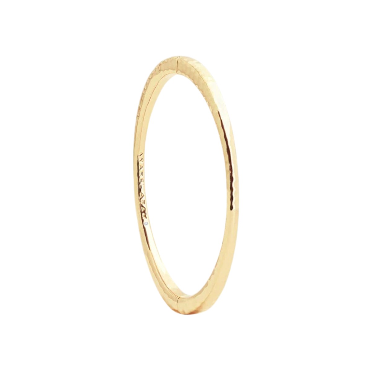 Anabel Aram Farrier Thin Hinged Bangle, Yellow Gold Plated
