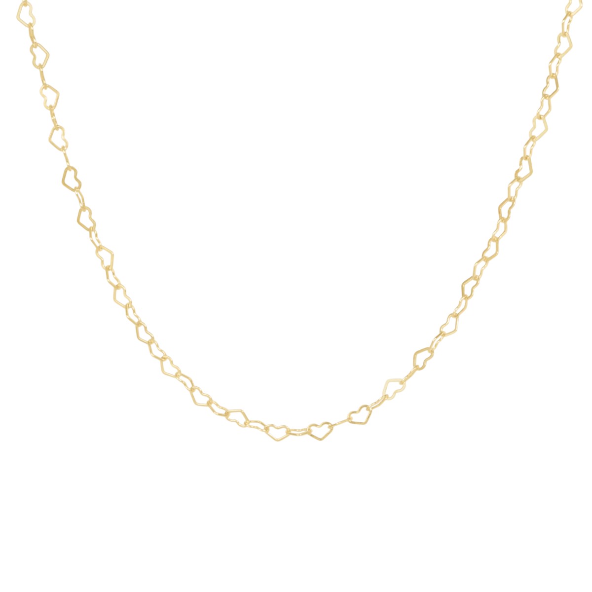 Enewton Gold Love Chain Choker Necklace, 15