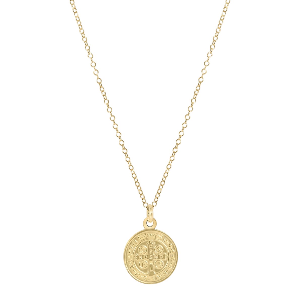 Enewton Blessing Gold Disc Necklace, 16