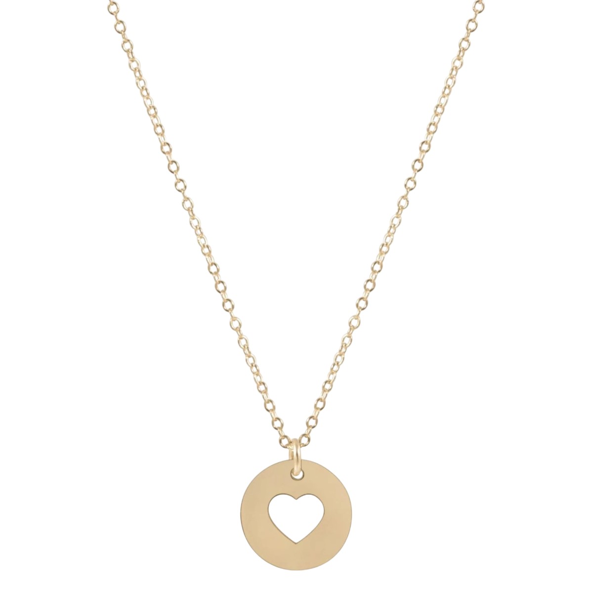 Enewton Love Gold Disc Necklace, 16