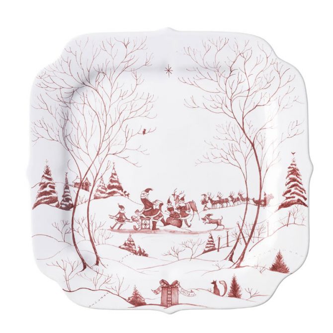 Juliska Country Estate Winter Frolic 12" Cookie Tray, Gift With Purchase