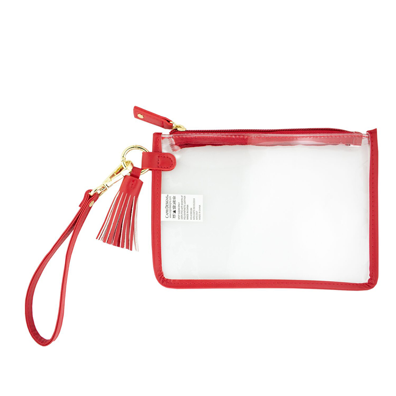 Capri Designs Wristlet, Red/Gold