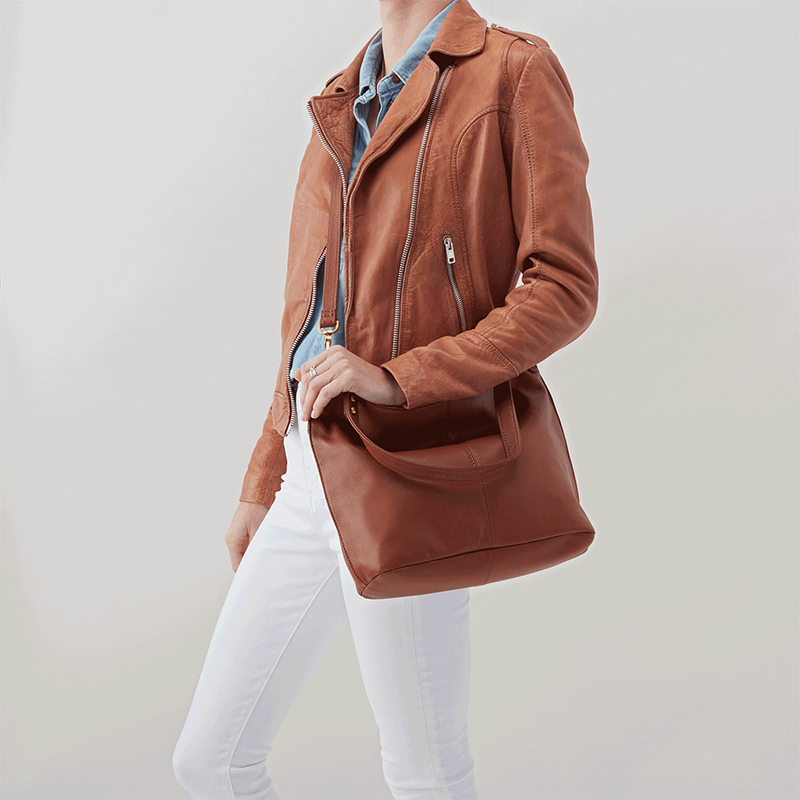 HOBO Pier Shoulder Handbag, Toffee