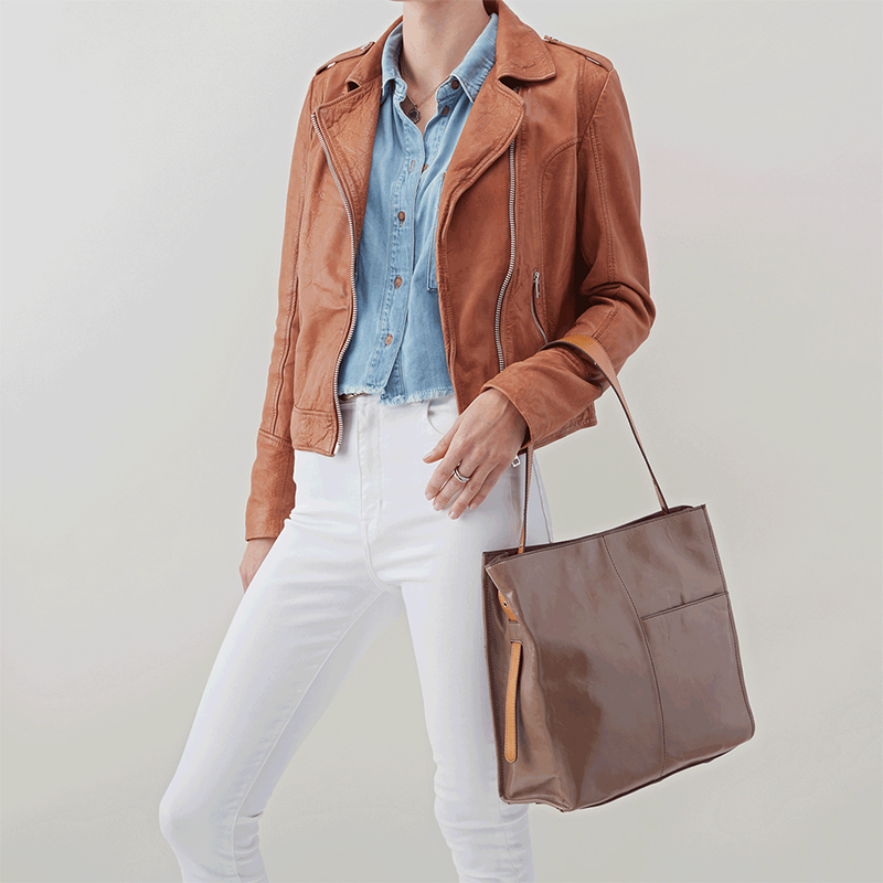 HOBO Park Tote Handbag, Gravel