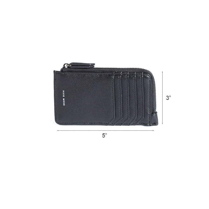 Pixie Mood Quinn Card Wallet, Metallic Camo Black