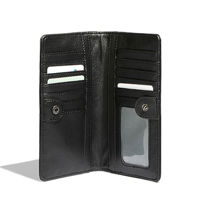 Pixie Mood Sophie Wallet, Black/Dk Floral Cork